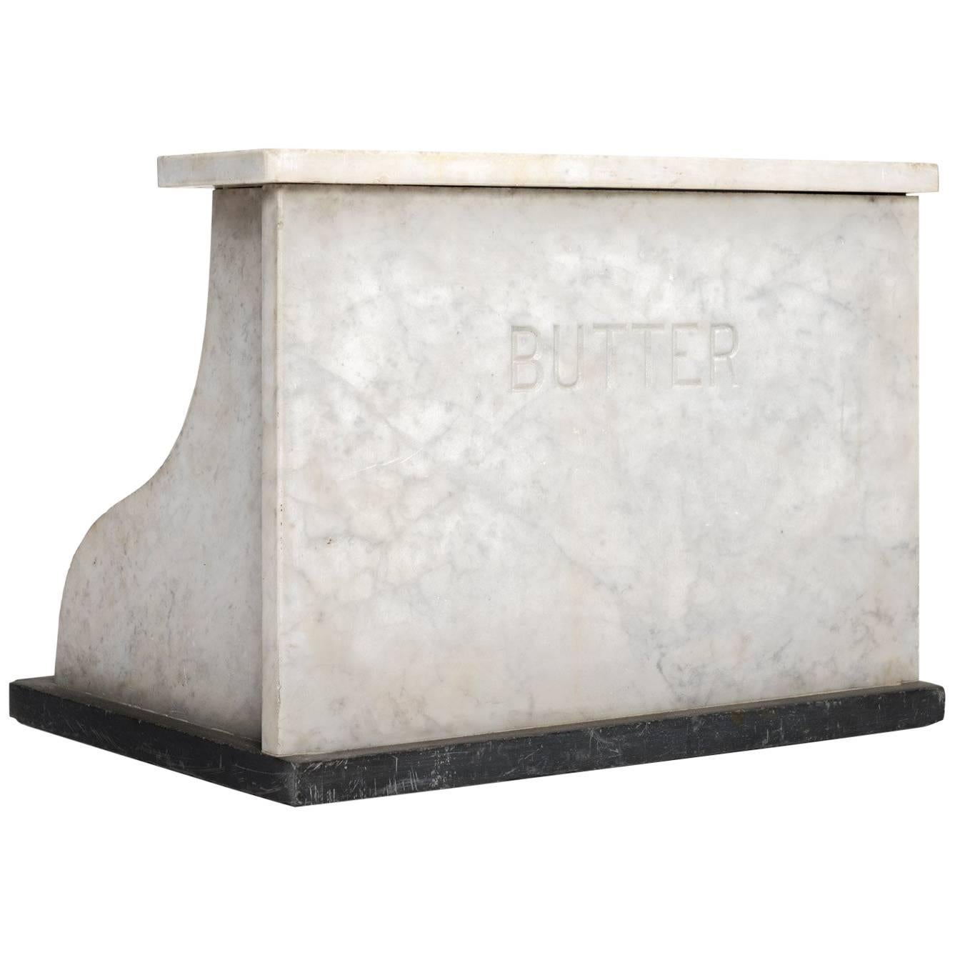 Marble and Slate Butter Counter, circa 1920