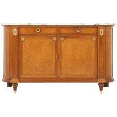 French Oak Buffet Signed ‘Haentges Freres, Paris’, circa 1910-1920.