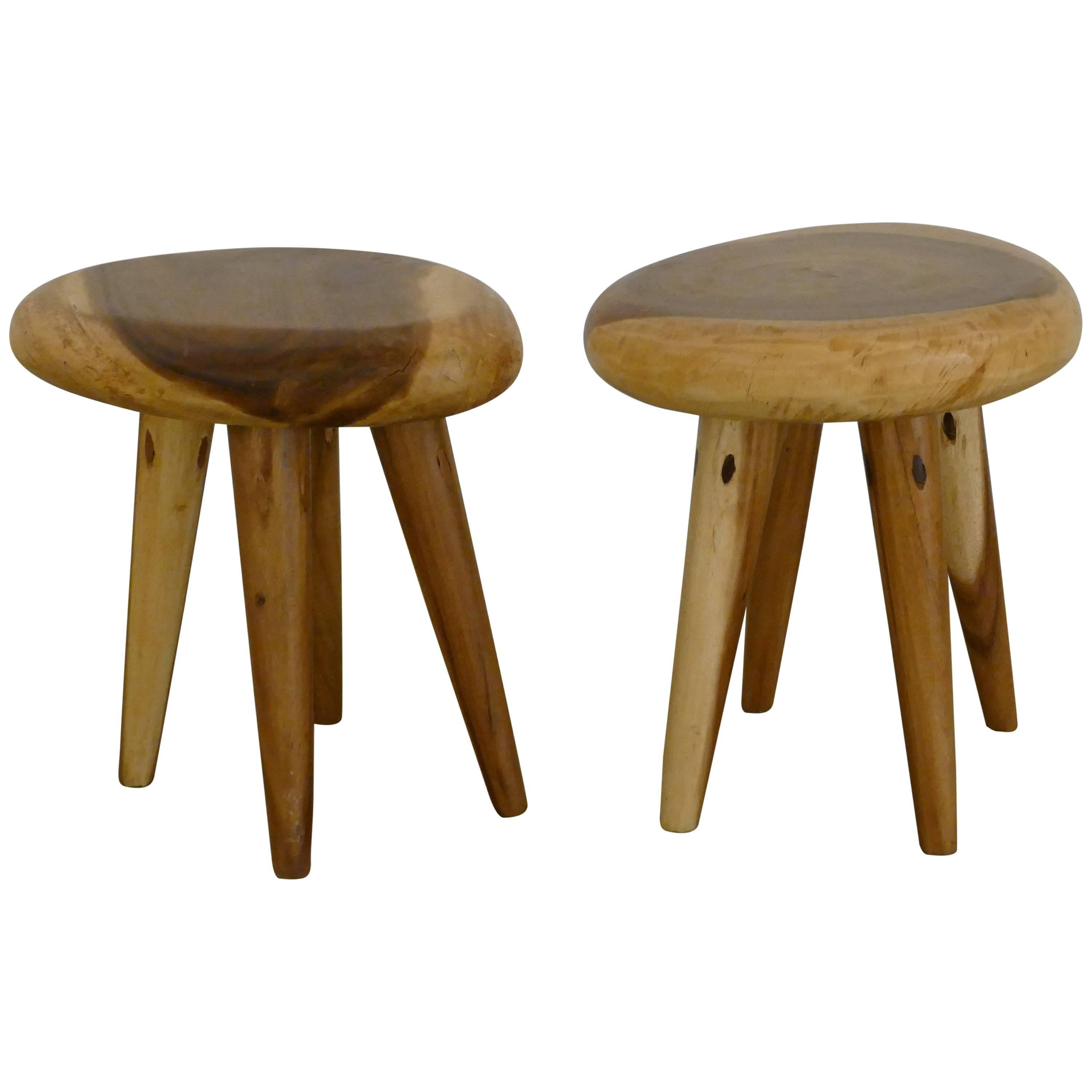 Pair of Side Tables in Acacia