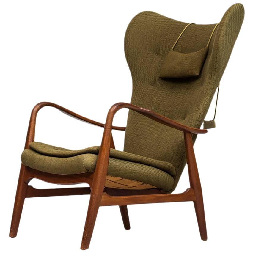 Ib Madsen & Acton Schubell Wingbacked Easy Chair by Madsen & Schubell in Denmark
