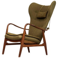 Ib Madsen & Acton Schubell Wingbacked Easy Chair by Madsen & Schubell in Denmark