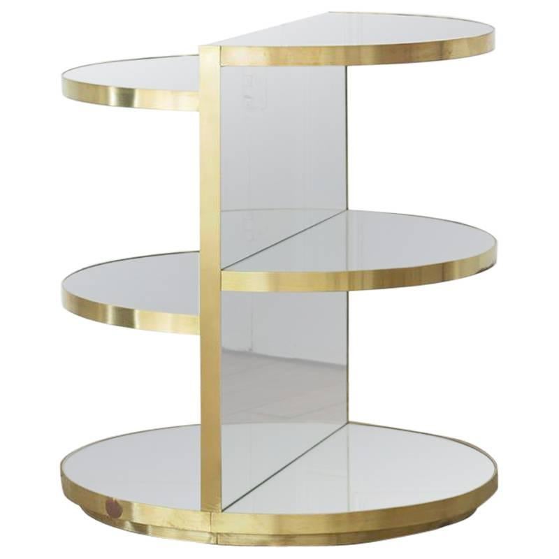 Invisible Brass Side Table, Rooms