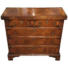 Walnut Queen Anne Style Bachelors Chest