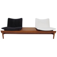 Hans Olsen "Series 137" Danish Teak Sofa or Bench for N.A. Jorgensens, Bramin