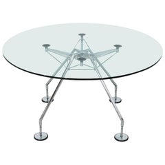 Vintage 1980s Round Tecno Nomos Table by Sir Norman Foster