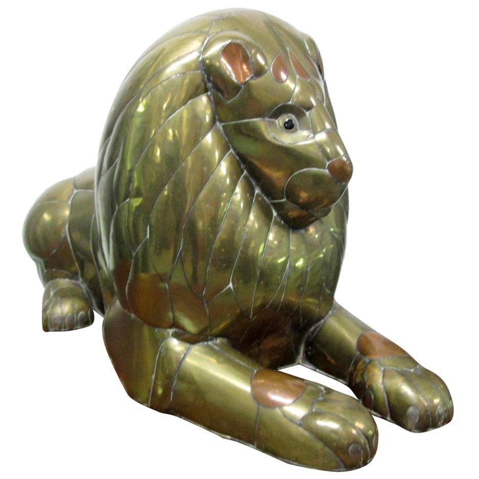 Sergio Bustamante Lion Sculpture