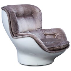 Michel Cadestin Karate Velvet Lounge Chair per Airborne, 1968