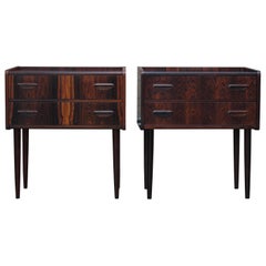 Danish Rosewood Nightstands or Side Tables