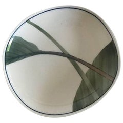 Royal Copenhagen Dish with Green Leaf Motif from 1982 by Andy CT