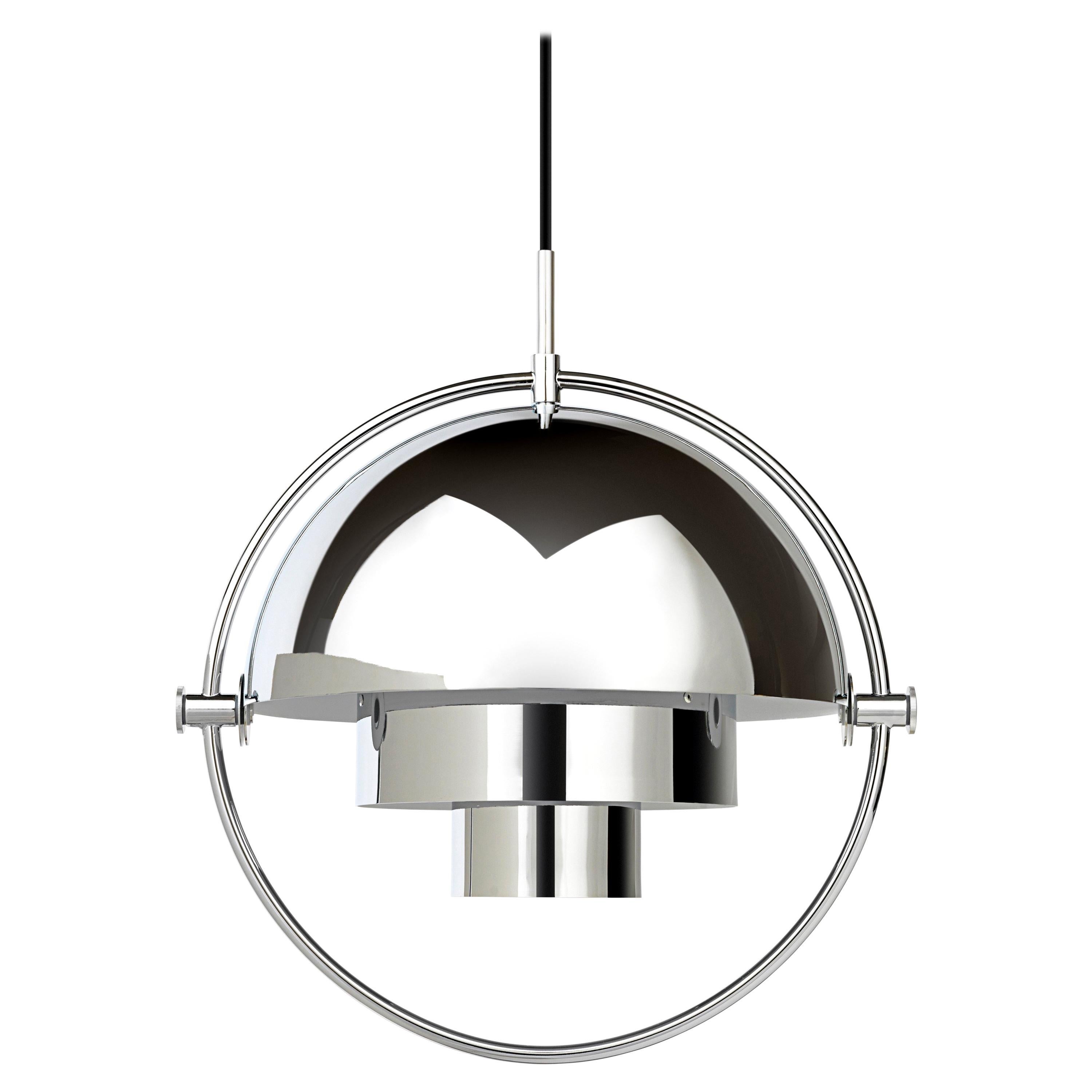 Louis Weisdorf 'Multi-Lite' Pendant Lamp in Chrome For Sale