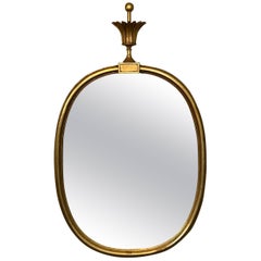 Early Tommi Parzinger Giltwood Wall Mirror for D. Milch