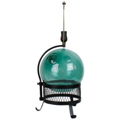 Retro Midcentury Japanese Fishing Float Lamp