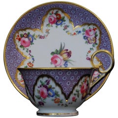 Cup and Saucer, Roses and Tulips, Nantgarw, circa 1815