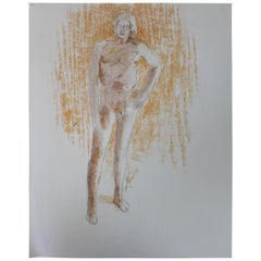 Vintage Faralla Nude Drawing, 1980