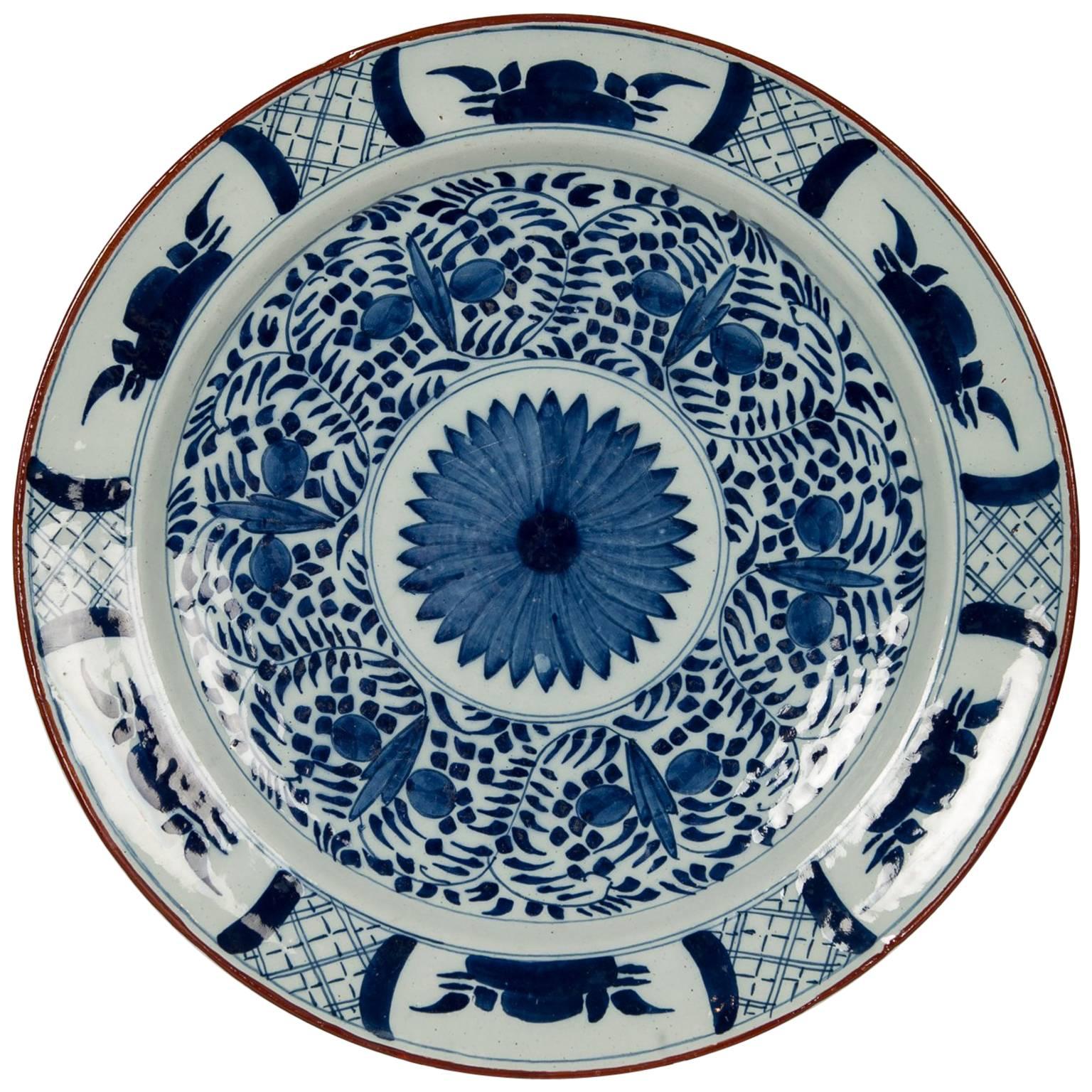 Blue and White Dutch Delft Charger