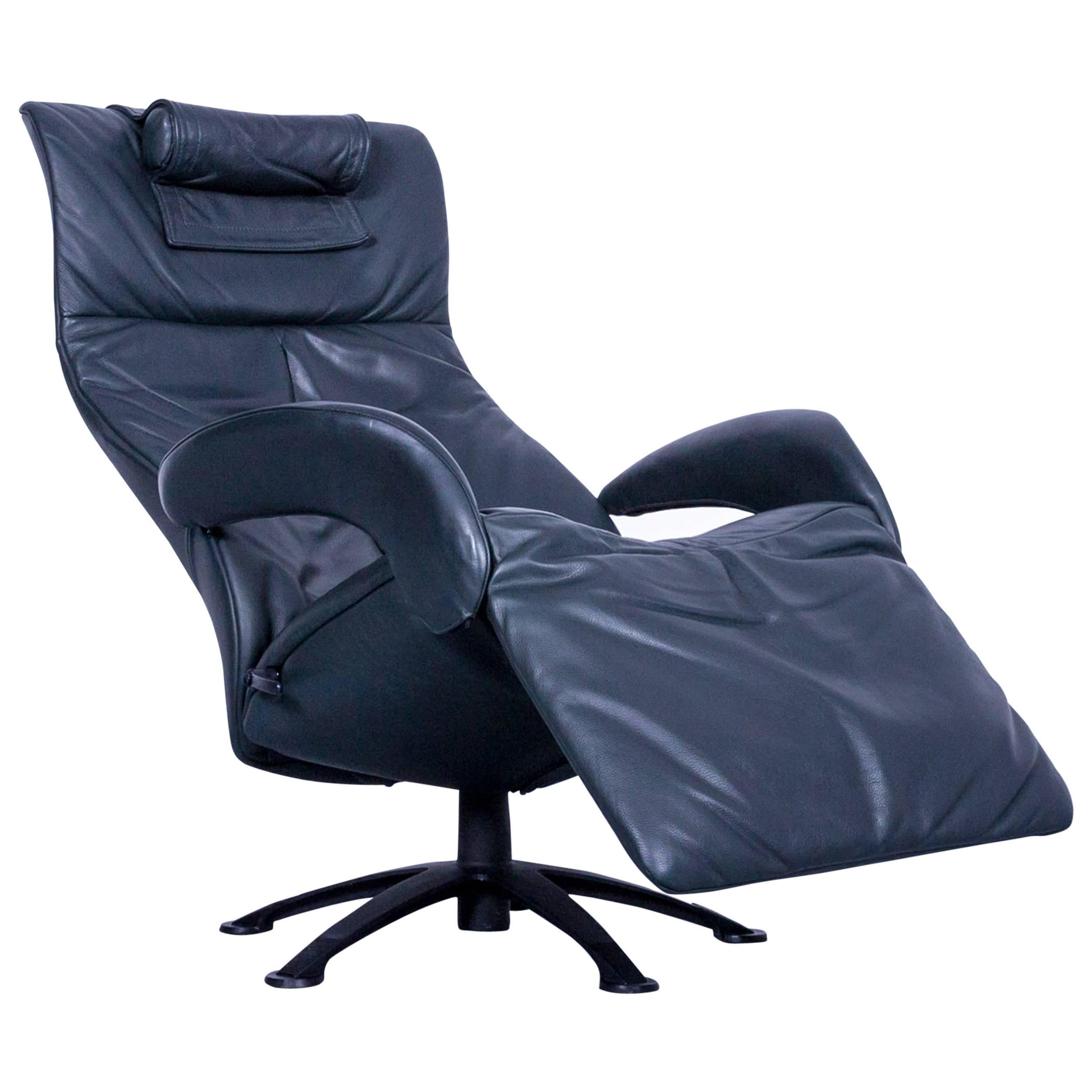 JORI Symphonie JR-7960 Designer Chair Leather Dark Green Relax Function Modern