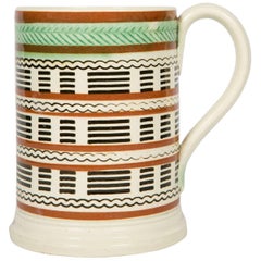 Antique Mochaware Half Pint Mug