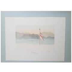 Signed Limited Edition Lithograph of Watercolor by Prince Charles