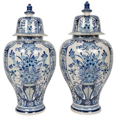 Blue and White Delft Ginger Jars
