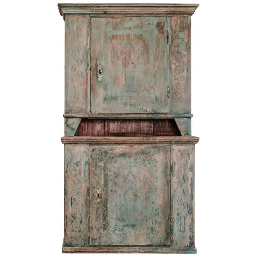 19th Century Painted Cabinet or Cupboard