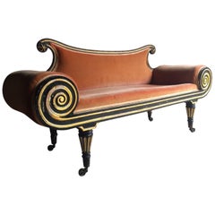 Antique Sofa Settee Window Seat Day Bed 19th Century Regency:: circa 1820