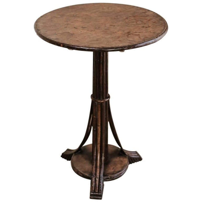 19th Century Burr Walnut and Twig Table at 1stDibs