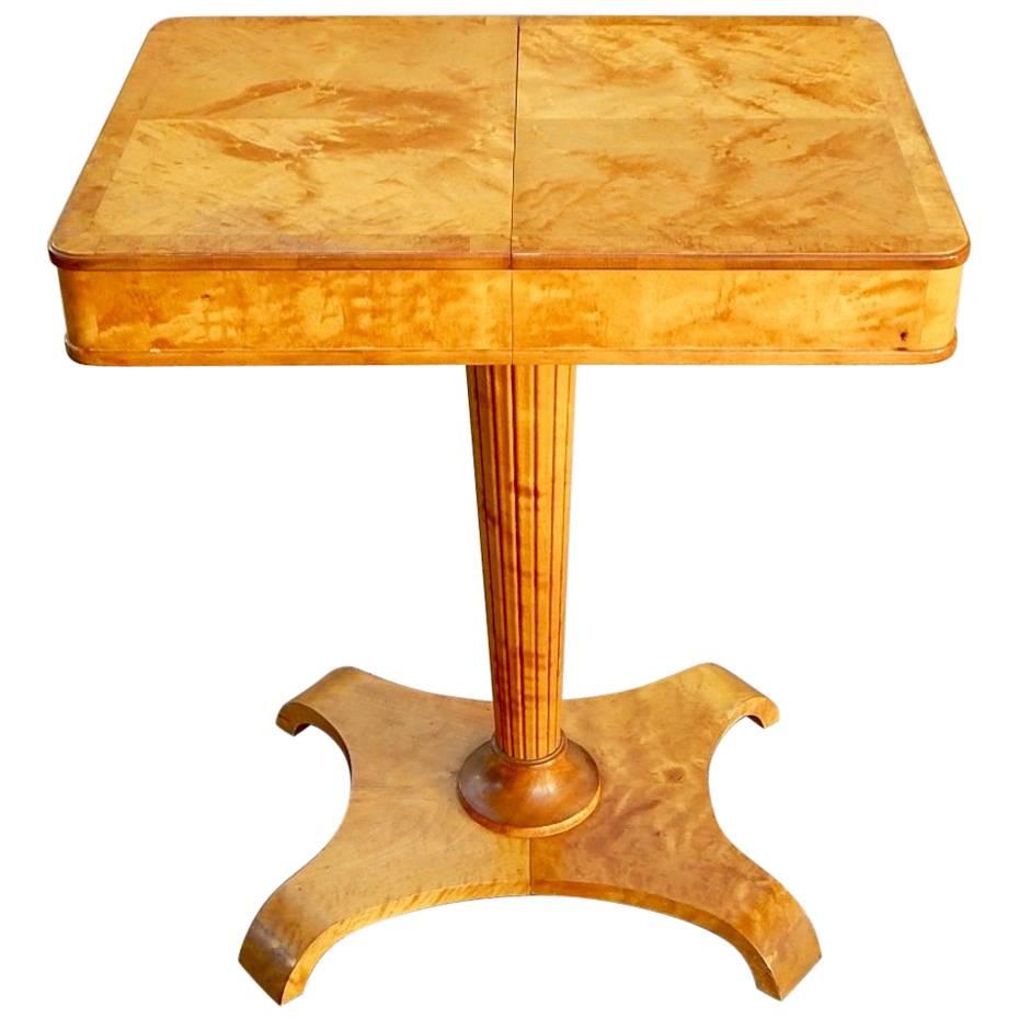 Swedish Art Moderne Side Table-Sewing Table-Axel Larsson for Bodafors, 1940s For Sale