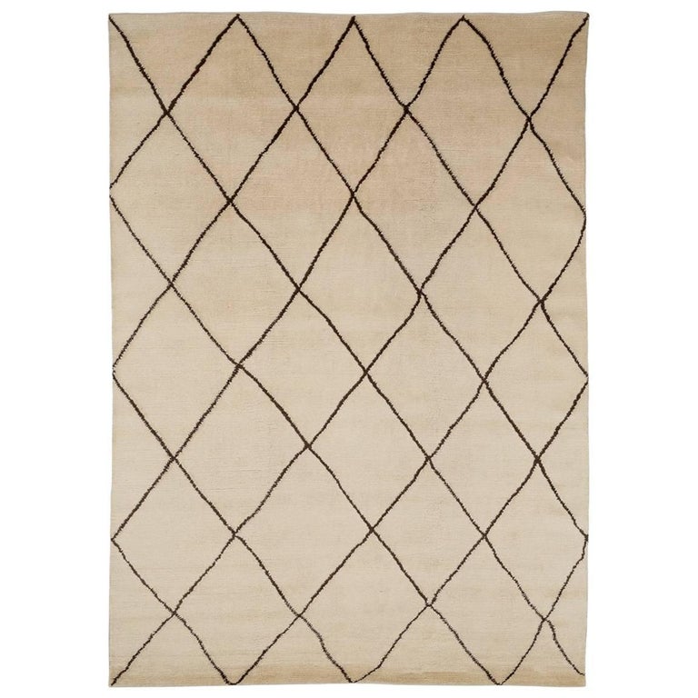 Modern Mohair Handwoven Area Rug By CARINI 6x9 For Sale at 1stDibs