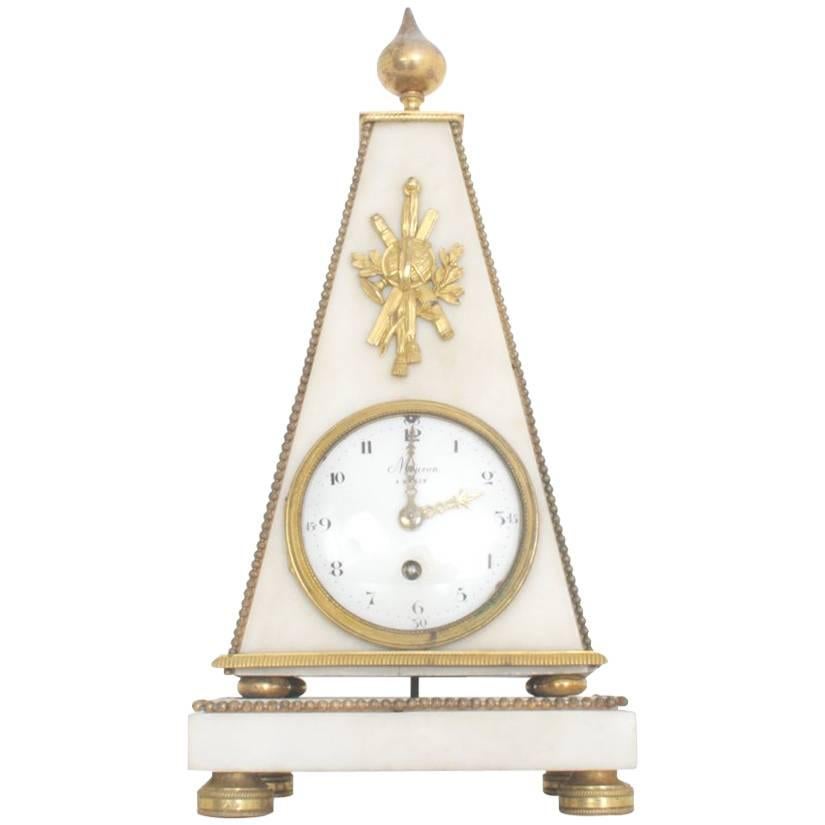 Louis Seize Pendule Clock, Paris, Late 18th Century