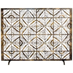 Bespoke Hand-Wrought Iron Tapestry Fireplace Screen