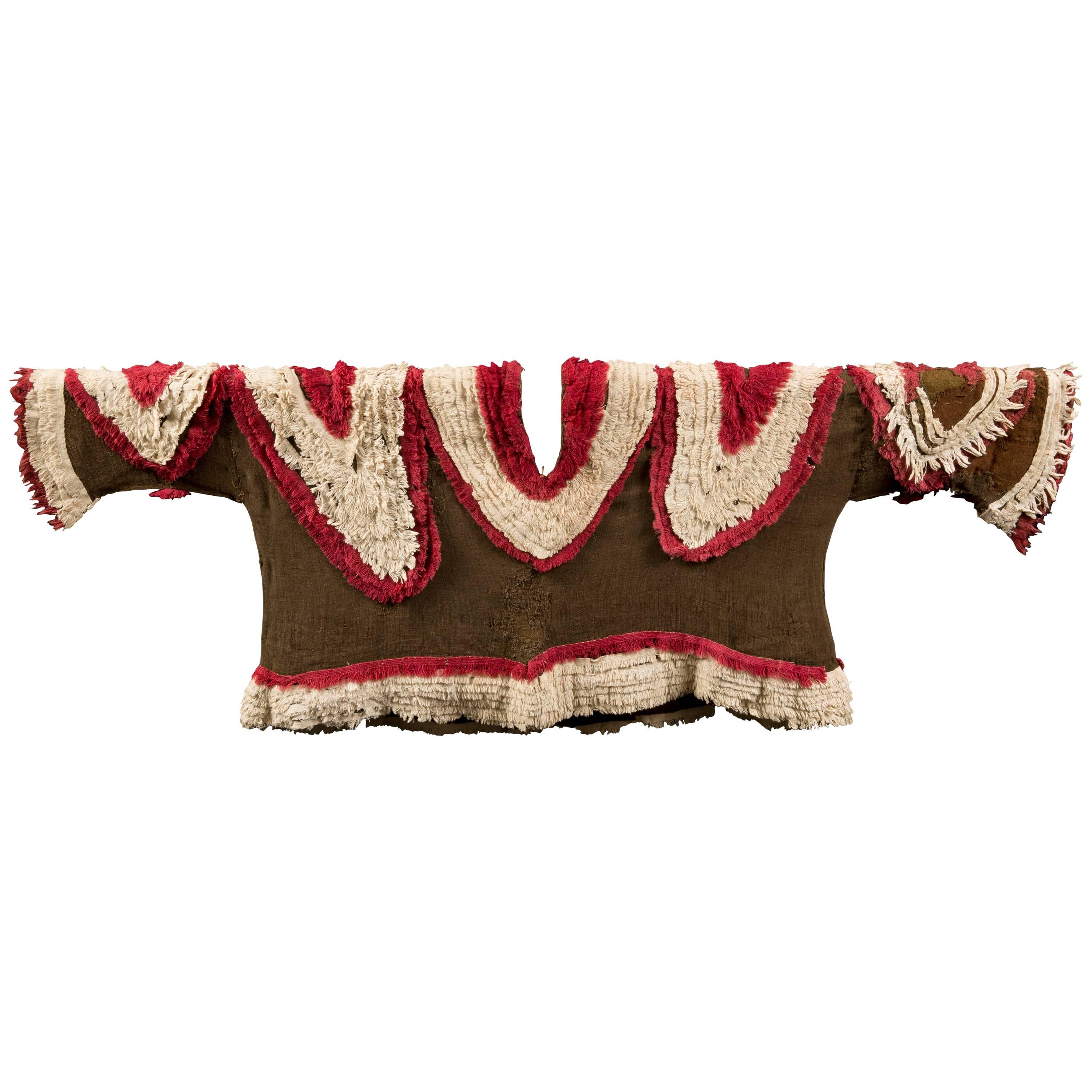 Extremely Rare Pre-Columbian Chimu Gauze Poncho Textile, Peru, 1000-1450 AD For Sale