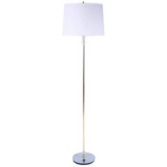 Retro Floor Lamp Lucite Brass Turquoise Base, 1960s