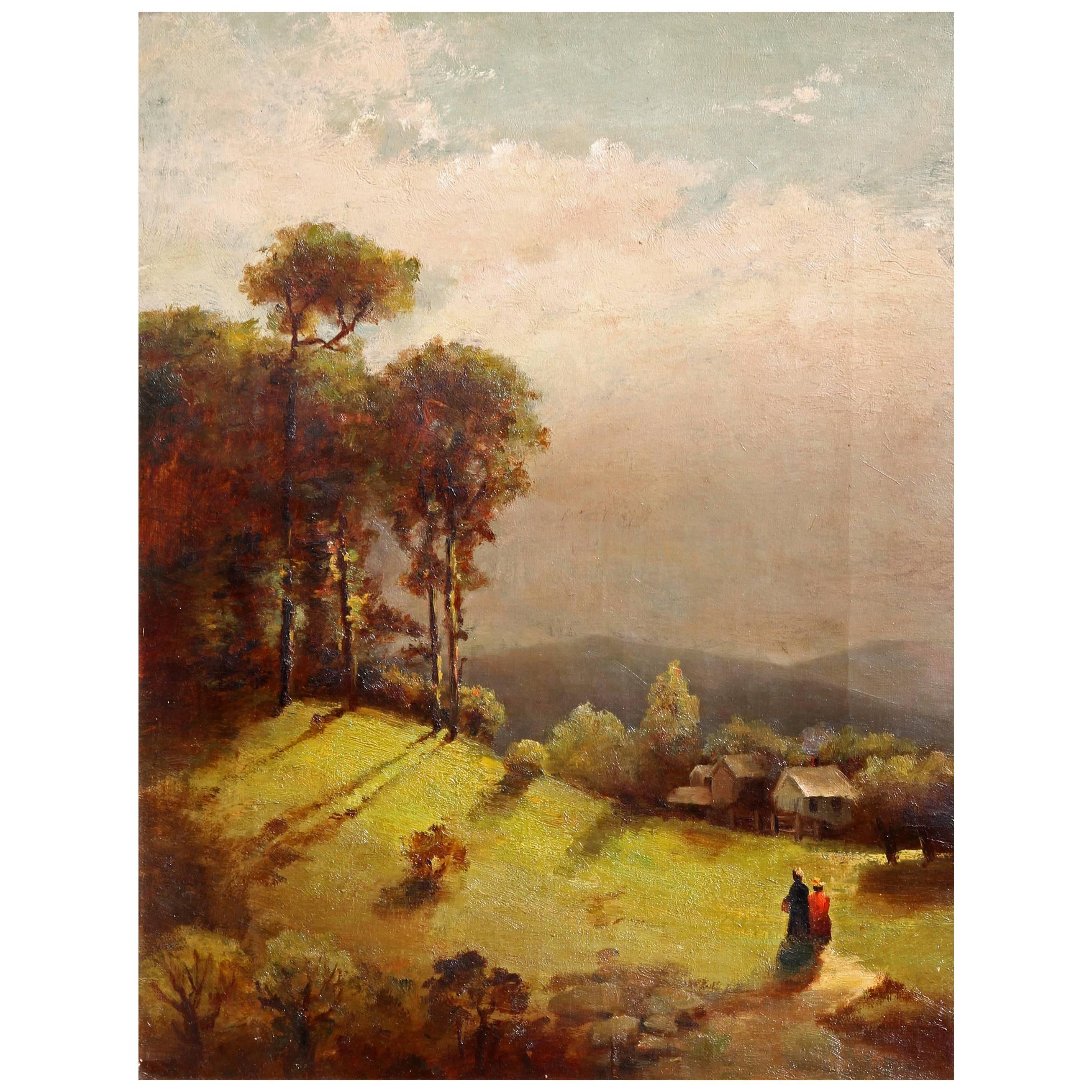 Hudson River School Painting, 19th Century