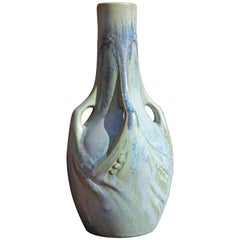 French Art Nouveau Pottery Vase