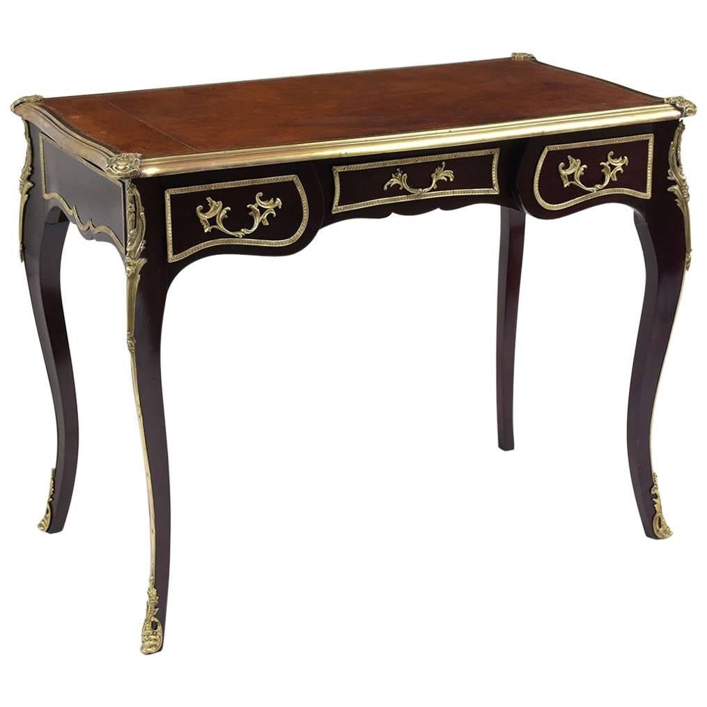 Polished French Louis XV-Style Desk