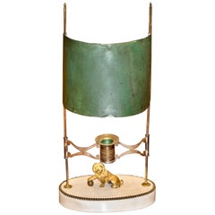 Antique Period Neoclassical Swedish Gustavian Bouillotte or Candle Lamp
