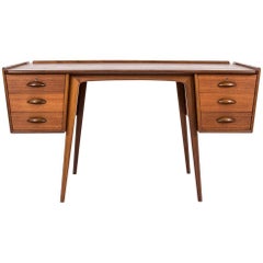 Midcentury Scandinavian Desk in Teak by Svante Skogh