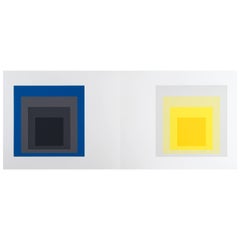 Josef Albers Homage to the Square Silk Screen Diptych