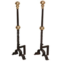 Pair of Baroque Andirons