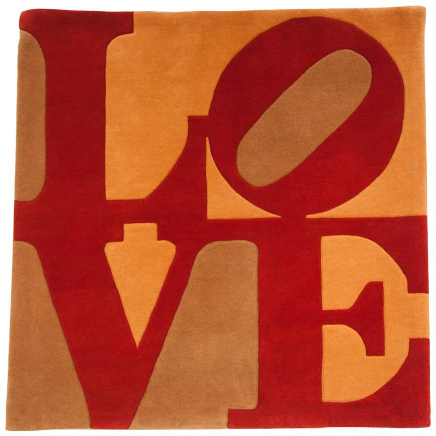 'Chosen Love' Carpet by Robert Indiana, Designed 1964