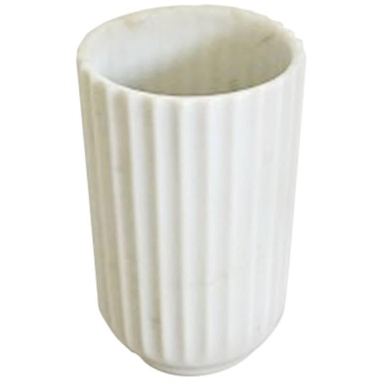 Lyngby Vase, White Modern Design For Sale