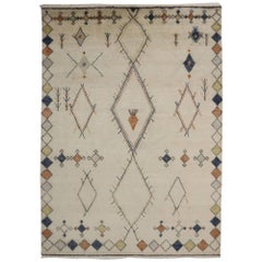 New Contemporary Moroccan Style Area Rug with Modern Mountain Cabin Style