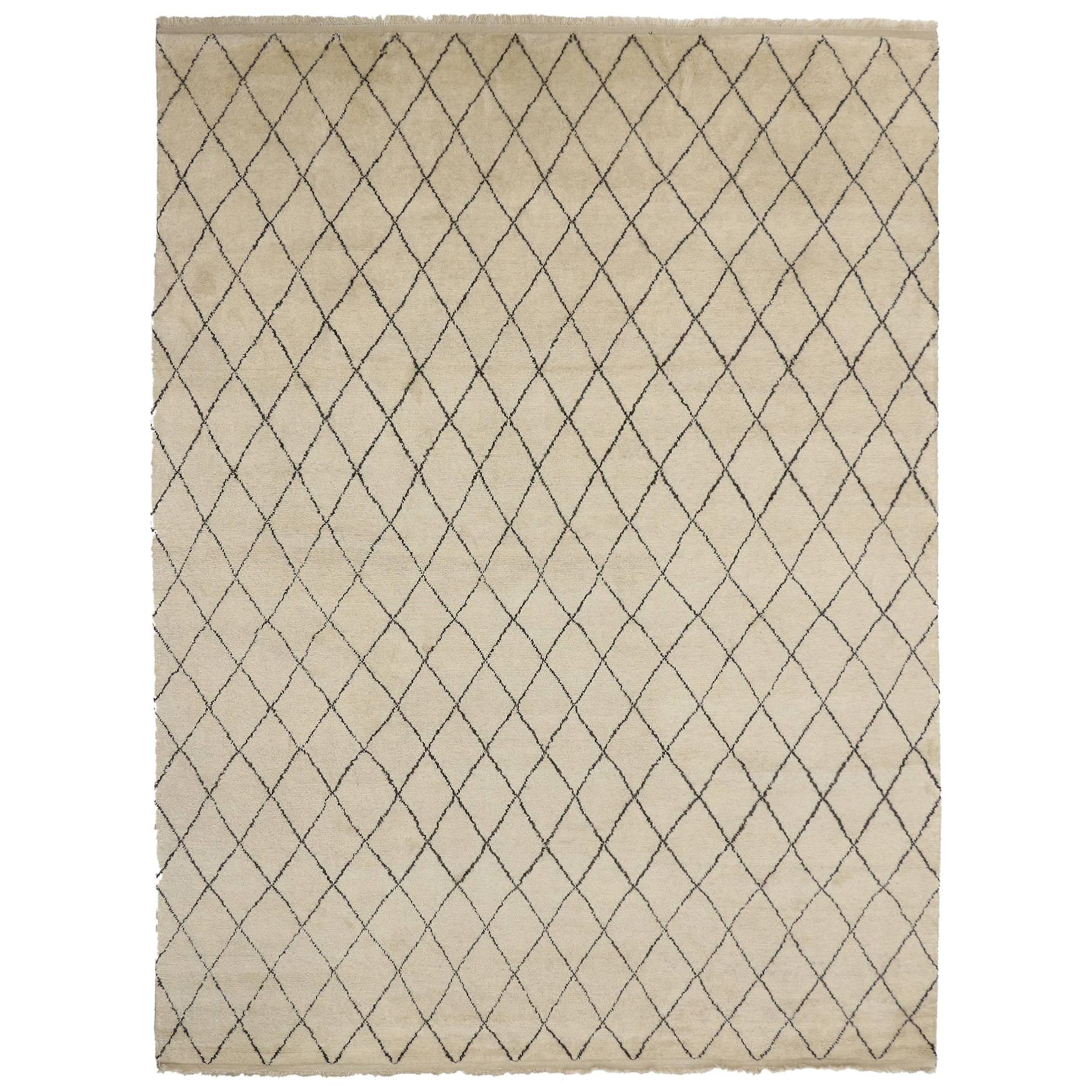 New Contemporary Moroccan Area Rug with Modern Nomadic Design