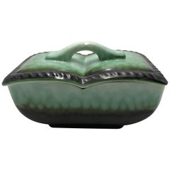 1930s Faience Elsterwerda Bonbon Dish or Box, Art Deco