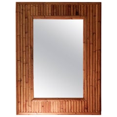 Midcentury Ficks & Reed Bamboo Wall Mirror