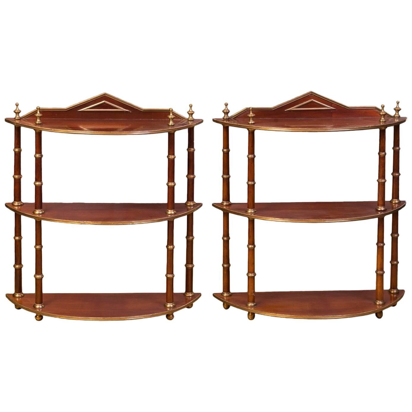 Nice Pair of Hanging Shelves Baltics, Mid-19th Century For Sale