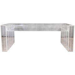 Vintage Lucite Coffee Table in the Manner of Charles Hollis Jones