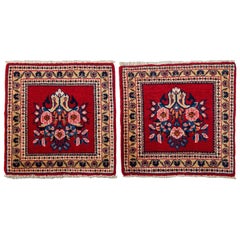 Vintage Pair of Little Mahal Carpets