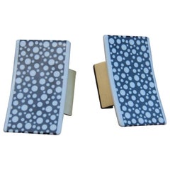 Mid century Modern Handles polycarbonate and brass Italian design