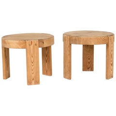 Pair of Swedish Miniature Pine Stools